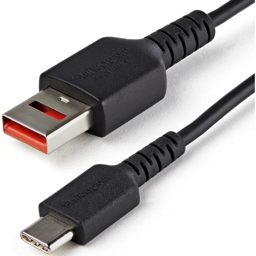 StarTech 3ft (1m) Secure Charging Cable, USB-A to USB-C Data Blocker Charge-Only Cable, Secure Charger Adapter Cable for Phone/Tablet (USBSCHAC1M)