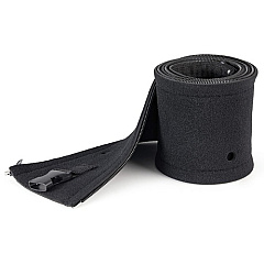 StarTech 40" Neoprene Cable Management Sleeve with Zipper/Buckle, Computer/PC Cord Cover, Flexible Cable Sleece/Organizer Wrap, Black (WKSTNCMZP)