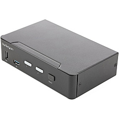 StarTech 2 Port HDMI KVM Switch 4K 60Hz UHD HDR, HDMI 2.0 Single Monitor, 2 Port USB 3.0 Hub, 4x USB HID, Audio, Hotkey Switching, TAA (SV231HU34K6)