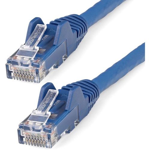 StarTech 25ft (7.6m) CAT6 Ethernet Cable, LSZH (Low Smoke Zero Halogen) 10 GbE Snagless 100W PoE UTP RJ45 Blue Network Patch Cord, ETL (N6LPATCH25BL)