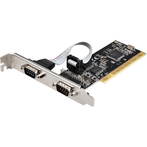 StarTech PCI Serial Parallel Combo Card with Dual Serial RS232 Ports (DB9) & 1x Parallel Port (DB25), PCI Adapter Expansion Card (PCI2S1P2)