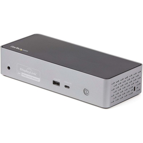 StarTech USB-C Dock, 4K 60Hz Quad Monitor DisplayPort & HDMI, Universal USB C Docking Station, 100W Power Delivery, USB Hub 1C/3A, GbE (DK31C4DPPD)