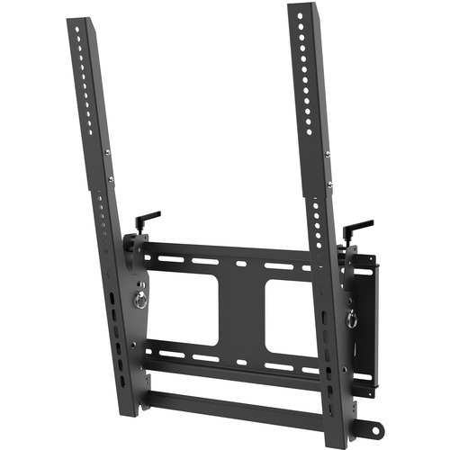 StarTech Portrait/Vertical TV Wall Mount, Heavy Duty TV Mount for 40-55 inch VESA Display (110lb/50kg), Tilt, w/Lockable Security Bar (FPWTLTPORT)