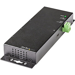 StarTech 4 Port USB C Hub 10Gbps, Metal Industrial USB-C Hub, 2x USB-C & 2x USB-A, ESD Surge Protection, Self-Powered USB Type-C Hub (HB31C2A2CME)