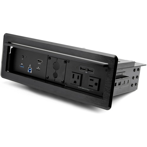 StarTech Conference Room Docking Station w/ Power; Table Connectivity A/V Box, Universal Laptop Dock, 60W PD, AC Outlets, USB Charging (KITBXDOCKPNA)