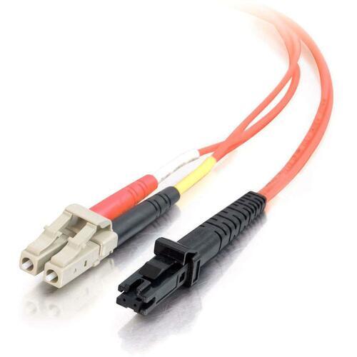 C2G-2m LC-MTRJ 62.5/125 OM1 Duplex Multimode PVC Fiber Optic Cable - Orange (33182)