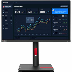 Lenovo ThinkVision T22i-30 22" Class Full HD LCD Monitor - 16:9 - Raven Black (63B0MAT6US)