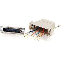 C2G RJ45 to DB25 Male Modular Adapter - Gray (02934) C2G RJ45 to DB25 Male Modular Adapter - Gray (02934)