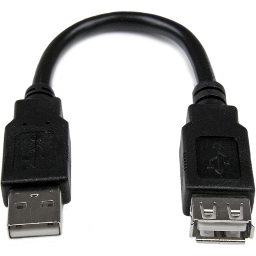 StarTech 6in USB 2.0 Extension Adapter Cable A to A - M/F (USBEXTAA6IN)