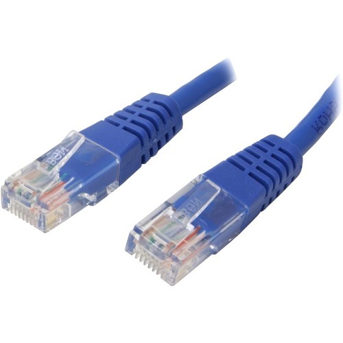 StarTech 1 ft Blue Molded Cat5e UTP Patch Cable (M45PATCH1BL)
