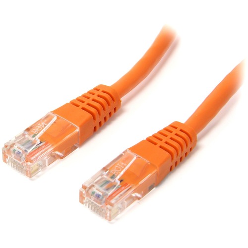 StarTech Startech Cat. 5E UTP Patch Cable - 15ft - 1 x RJ-45, 1 x RJ-45 - Category 5e Patch Cable Molded External - Orange (M45PATCH15OR)