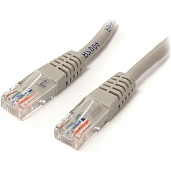 StarTech 35 ft Gray Molded Cat5e UTP Patch Cable (M45PATCH35GR)