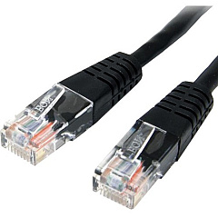 StarTech 50 ft Black Molded Cat5e UTP Patch Cable (M45PATCH50BK) StarTech 50 ft Black Molded Cat5e UTP Patch Cable (M45PATCH50BK)