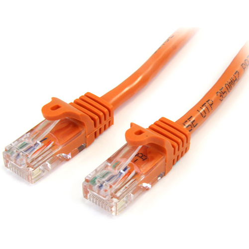 StarTech Snagless Cat5e UTP Patch cable - RJ-45 (M) - RJ-45 (M) - 0.9 m - UTP - ( CAT 5e ) - Orange (45PATCH3OR)