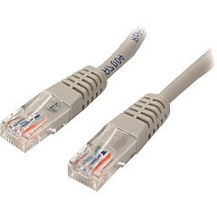 StarTech 5 ft Cat5e Gray Molded RJ45 UTP Cat 5e Patch Cable - 5ft Patch Cord (M45PATCH5GR) StarTech 5 ft Cat5e Gray Molded RJ45 UTP Cat 5e Patch Cable - 5ft Patch Cord (M45PATCH5GR)