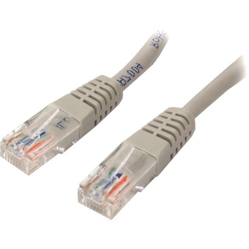 StarTech 5 ft Cat5e Gray Molded RJ45 UTP Cat 5e Patch Cable - 5ft Patch Cord (M45PATCH5GR)