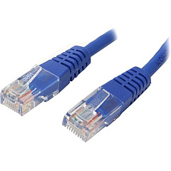 StarTech 2 ft Blue Molded Cat5e UTP Patch Cable (M45PATCH2BL)