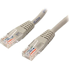 StarTech 20 ft Gray Molded Cat5e UTP Patch Cable (M45PATCH20GR)