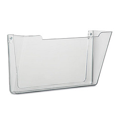 AbilityOne 7520015827273 SKILCRAFT Wall Hanging File, Letter Size, 13.25" x 4" x 14.88", Clear
