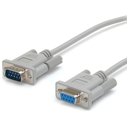 StarTech 15ft Straight Through DB9 Serial Cable - Mouse Extension Cable External - Gray (MXT106)