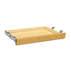 HON Laminate Angled Center Drawer, 26w x 15.38d x 2.5h, Harvest (1526C)