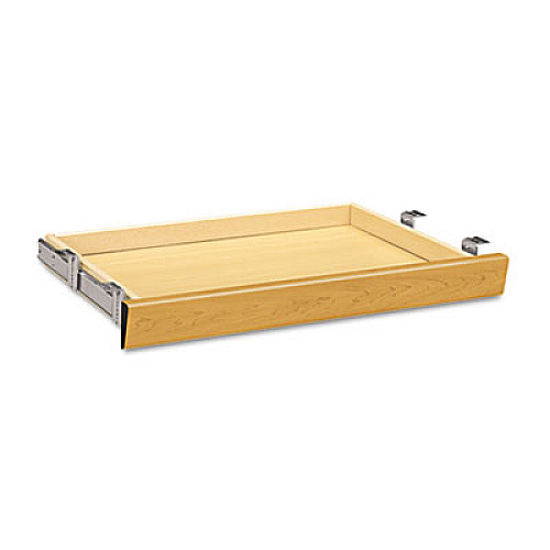 HON Laminate Angled Center Drawer, 26w x 15.38d x 2.5h, Harvest (1526C)