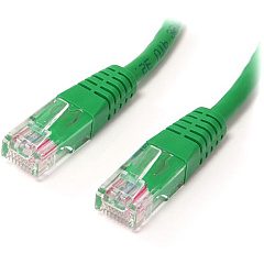StarTech 10 ft Green Molded Cat5e UTP Patch Cable (M45PATCH10GN)