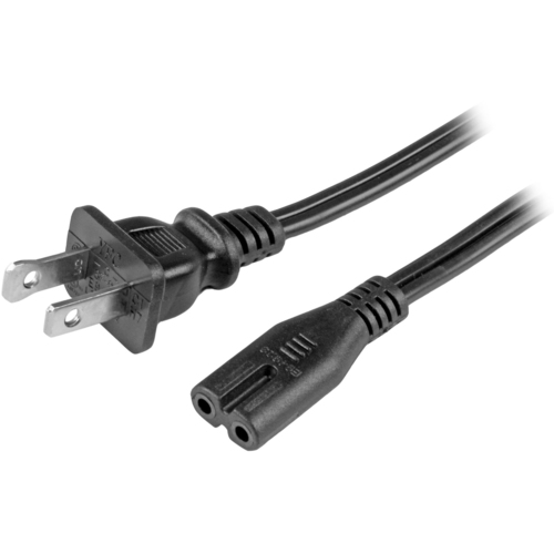 StarTech 6ft (2m) Laptop Power Cord, NEMA 1-15P to C7, 10A 125V, 18AWG, Laptop Replacement Power Cord, Power Brick Cable, UL Listed (PXT101NB)