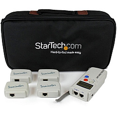 StarTech Professional RJ45 Network Cable Tester with 4 Remote Loopback Plugs - LAN Cable Tester Professional - Network testing device - Token Ring (LANTESTPRO)