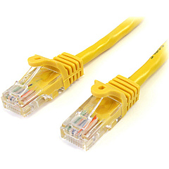 StarTech 6 ft Yellow Cat5e UTP Snagless Patch Cable (45PATCH6YL)