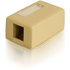 C2G 1-Port Keystone Jack Surface Mount Box - Ivory (03830) C2G 1-Port Keystone Jack Surface Mount Box - Ivory (03830)
