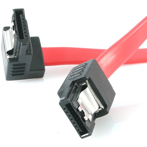 StarTech 12in Latching SATA to Right Angle SATA Serial ATA Cable (LSATA12RA1)
