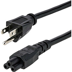 StarTech 6ft (1.8m) Laptop Power Cord, NEMA 1-15P to C5 (Clover Leaf), 10A 125V, 18AWG, Laptop Replacement Cord, Power Brick Cable (PXT101NB3S) StarTech 6ft (1.8m) Laptop Power Cord, NEMA 1-15P to C5 (Clover Leaf), 10A 125V, 18AWG, Laptop Replacement Cord, Power Brick Cable (PXT101NB3S)