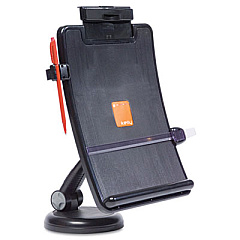 Kelly Computer Supply Copyholder with Curved Tray and Weighted Base, 75 Sheet Capacity, Plastic, Black (10192)