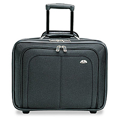 Samsonite Mobile Office Rolling Notebook Case, Fits Devices Up to 15.6", Ballistic Nylon, 17.5 x 9 x 14, Black (110211041)