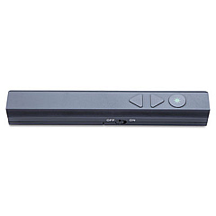Quartet Brilliant Green Laser Pointer and Wireless Remote, Class 3A, 32 ft Range, Black (73370)