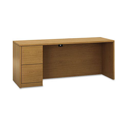HON 10500 Series Full-Height Left Pedestal Credenza, 72w x 24d x 29.5h, Harvest (105904LCC)
