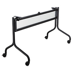 Safco Impromptu Series Mobile Training Table Base, 49.5w x 24d x 28h, Black (2031BL)