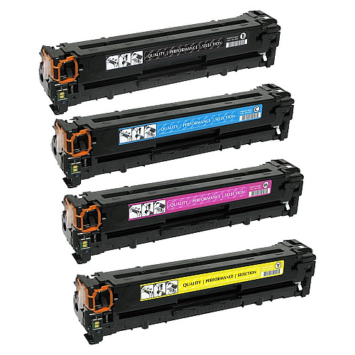 Innovera Remanufactured Toner Cartridge Bundle, Replacement For 128A (CE320A, CE321A, CE322A, CE323A)