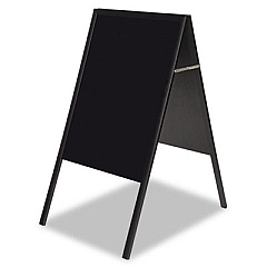 MasterVision Magnetic Wet Erase Board, 27x34 Black, Black Wood Frame (DKT30505042)