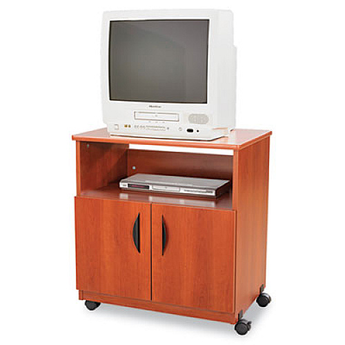 Safco Laminate Machine Stand w/Open Compartment, 28w x 19.75d x 30.5h, Cherry (1850CY)