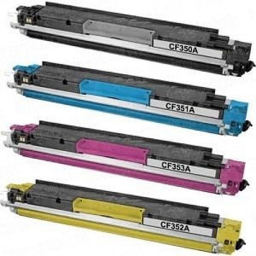 Innovera Remanufactured Toner Cartridge Set, Replacement For 130A (CF350A, CF351A, CF352A, CF353A)