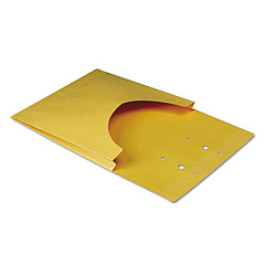 Quality Park Classification Pockets, 1" Expansion, Letter Size, Kraft, 100/Box (E9400)