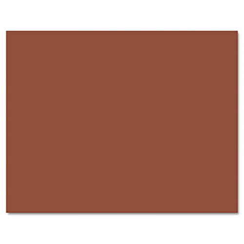 Pacon Four-Ply Railroad Board, 22 x 28, Brown 25/Carton (54691)