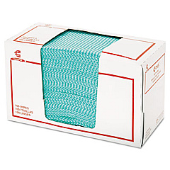 Chix Wet Wipes, 14 x 21, White/Green, 100 Towels/Pack, 9/Carton (8312)