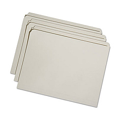 AbilityOne 7530015830557 SKILCRAFT Reinforced Top Tab File Folders, Straight Tabs, Letter Size, Manila, 100/Box
