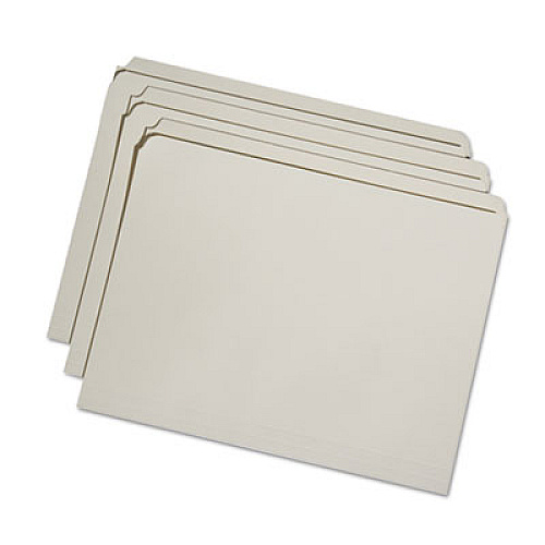 AbilityOne 7530015830557 SKILCRAFT Reinforced Top Tab File Folders, Straight Tabs, Letter Size, Manila, 100/Box