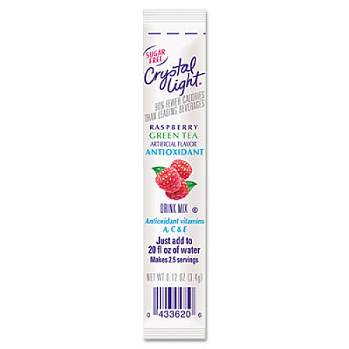 Crystal Light On the Go, Raspberry Green Tea, .16oz Packets, 30/Box (00362)