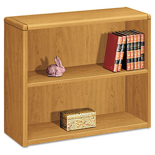 HON 10700 Series Wood Bookcase, Two-Shelf, 36w x 13.13d x 29.63h, Harvest (10752CC)