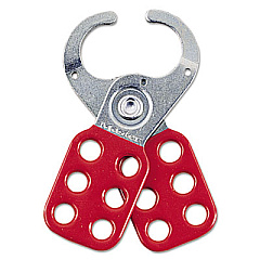 Master Lock Steel Lockout Hasp, Steel/Vinyl, 2 3/8", Red (421)